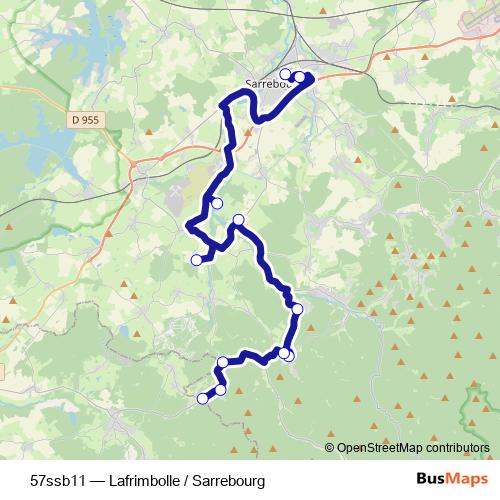 57ssb11 bus Line Map