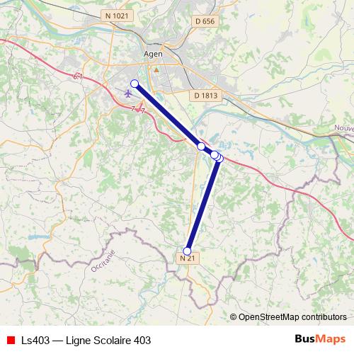 Ls403 bus Line Map
