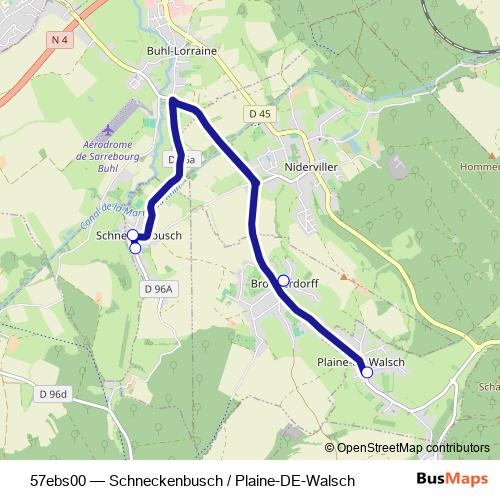 57ebs00 bus Line Map