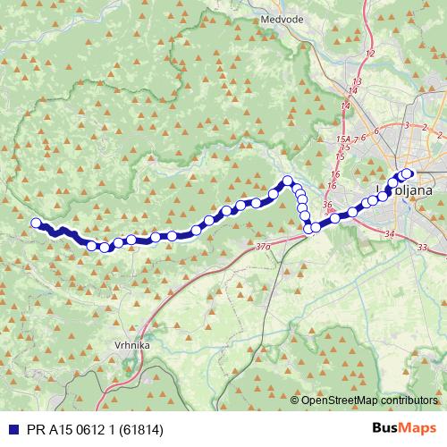 PR A15 0612 1 (61814) bus Line Map