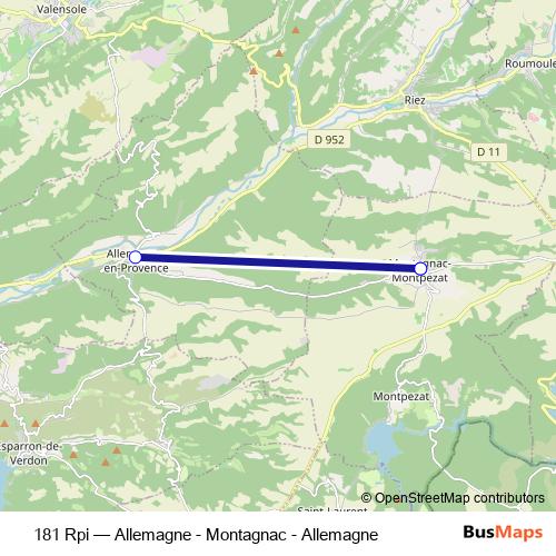 181 Rpi bus Line Map