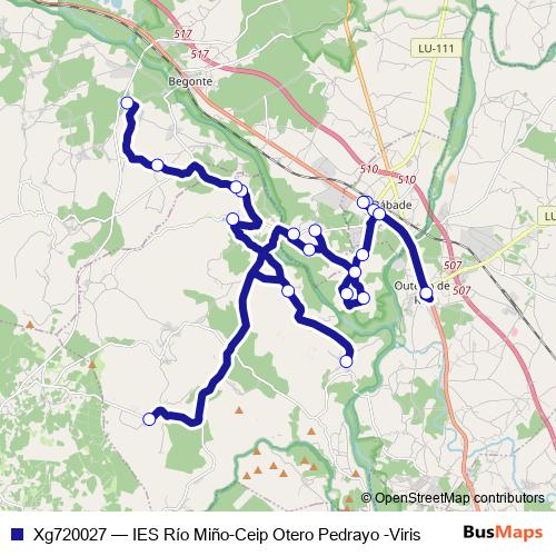 Xg720027 bus Line Map