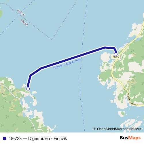 18-723 ferry Line Map