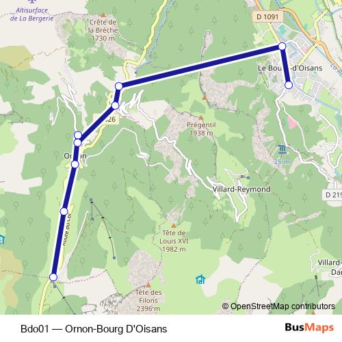 Bdo01 bus Line Map