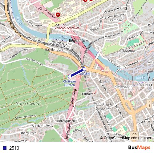 2510 funicular Line Map