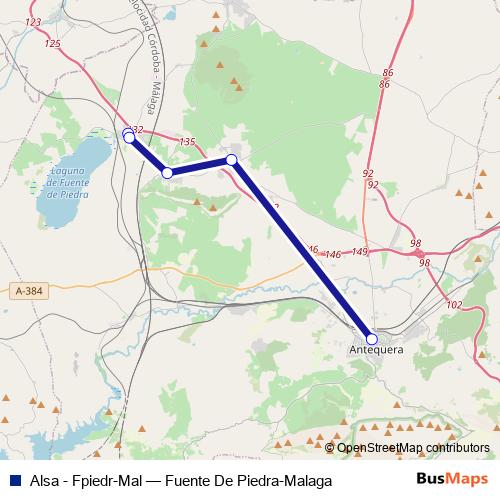 Alsa - Fpiedr-Mal bus Line Map