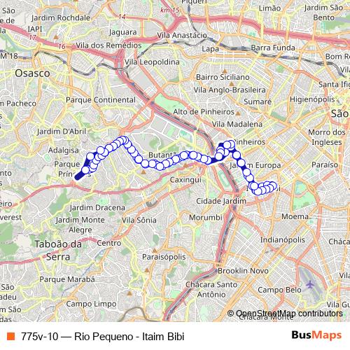 775v-10 bus Line Map