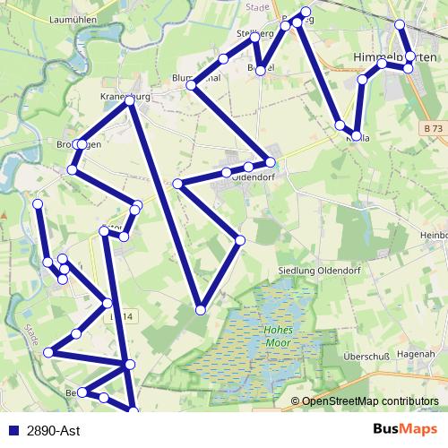 2890-Ast bus Line Map