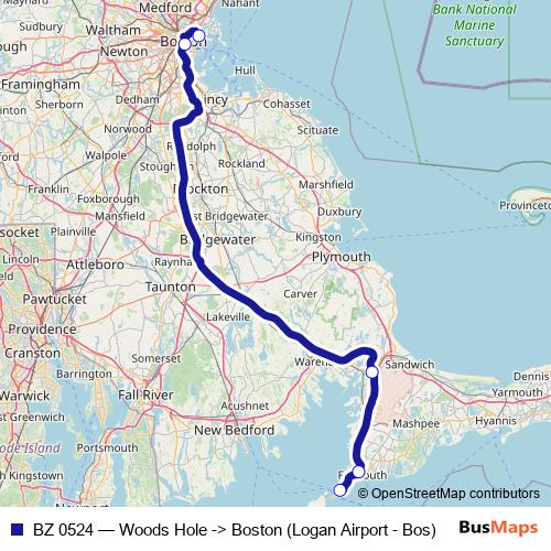 BZ 0524 bus Line Map