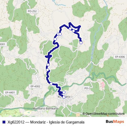 Xg622012 bus Line Map