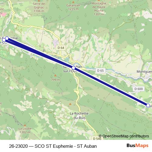 26-23020 bus Line Map