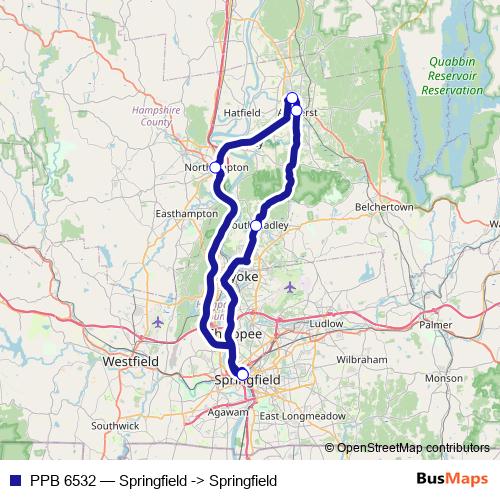 PPB 6532 bus Line Map