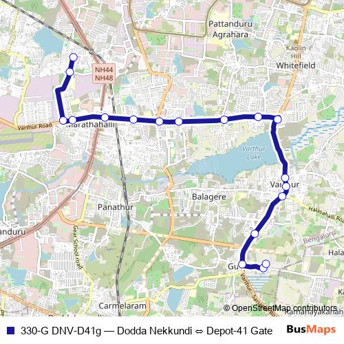 330-G DNV-D41g bus Line Map