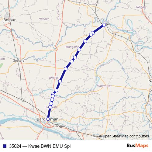 35024 rail Line Map