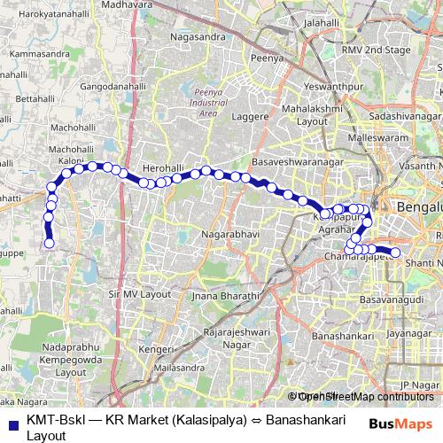 KMT-Bskl bus Line Map