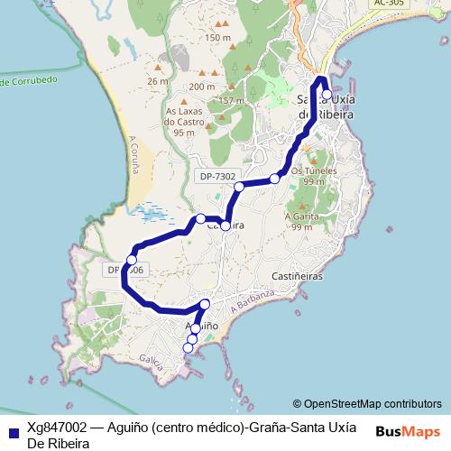 Xg847002 bus Line Map