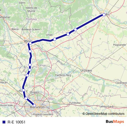 R-E 10051 rail Line Map
