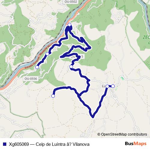 Xg605069 bus Line Map