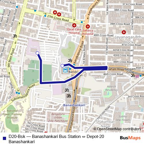 D20-Bsk bus Line Map