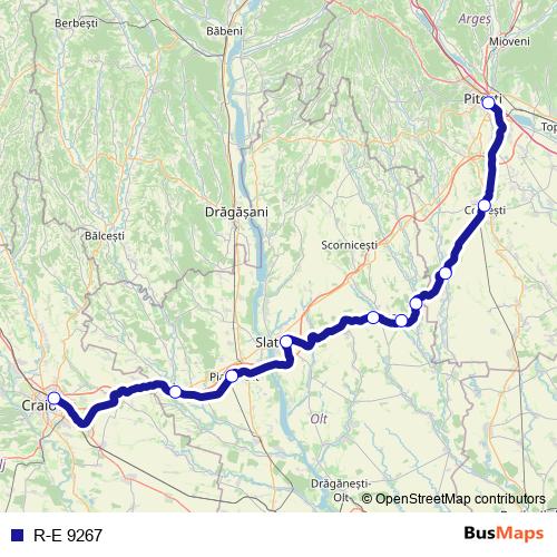 R-E 9267 rail Line Map