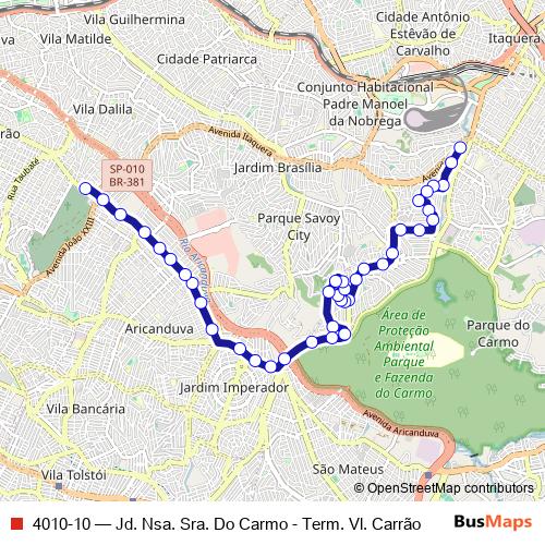 4010-10 bus Line Map
