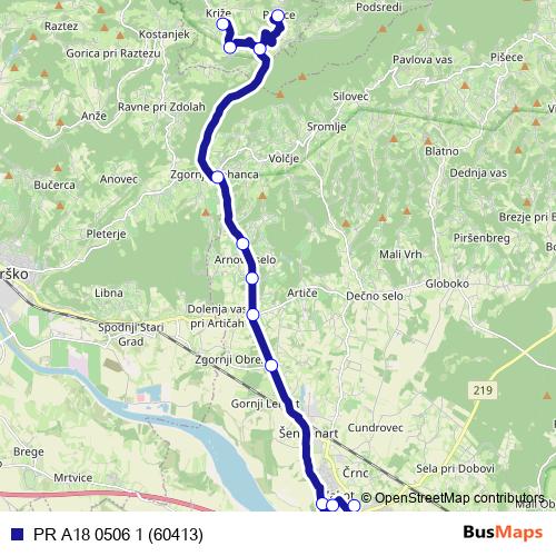 PR A18 0506 1 (60413) bus Line Map