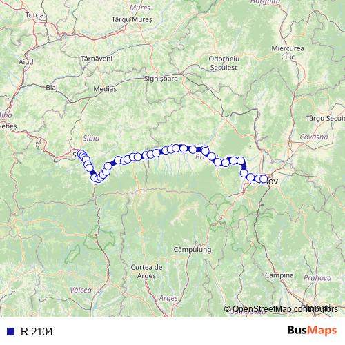 R 2104 rail Line Map