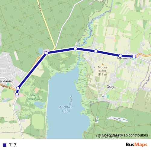 717 bus Line Map