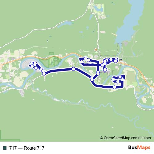 717 bus Line Map