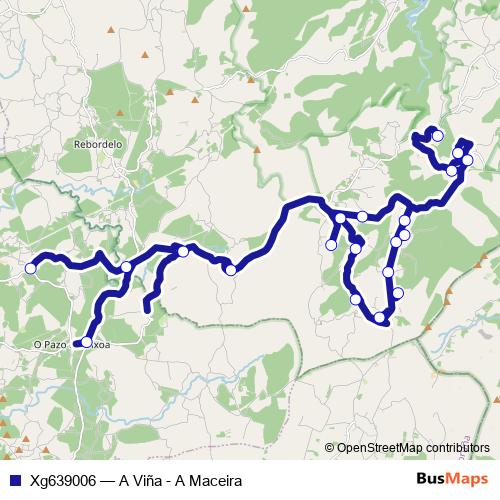 Xg639006 bus Line Map