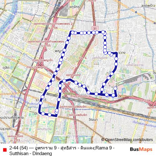 2-44 (54) bus Line Map