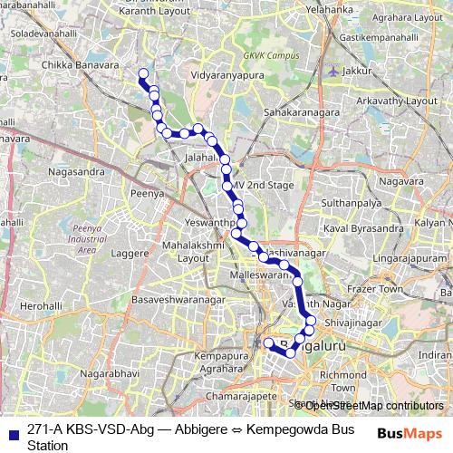 271-A KBS-VSD-Abg bus Line Map