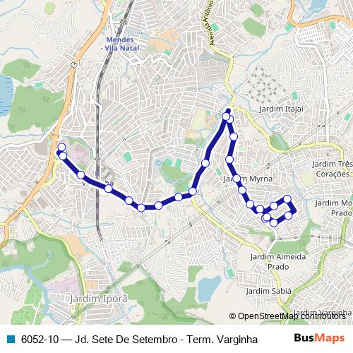 6052-10 bus Line Map
