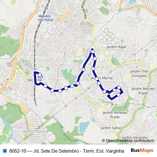 6052-10 bus Line Map
