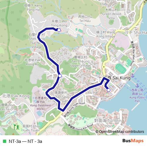 NT-3a bus Line Map