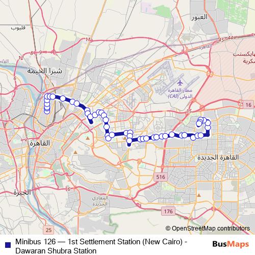 Minibus 126 bus Line Map