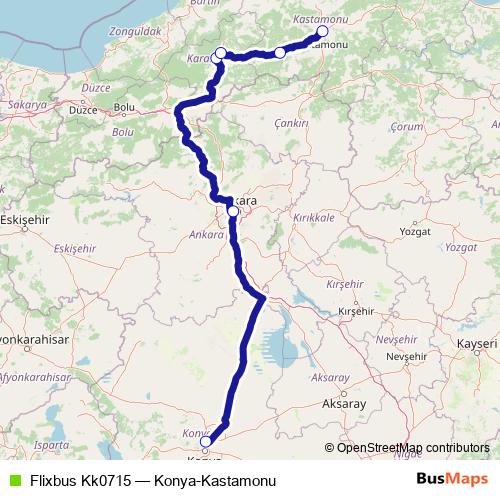Flixbus Kk0715 bus Line Map