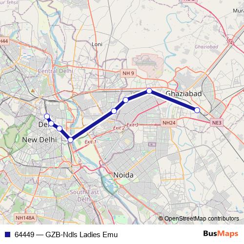 64449 rail Line Map