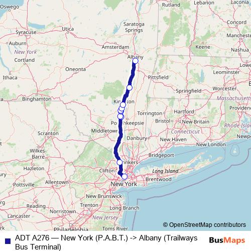 ADT A276 bus Line Map