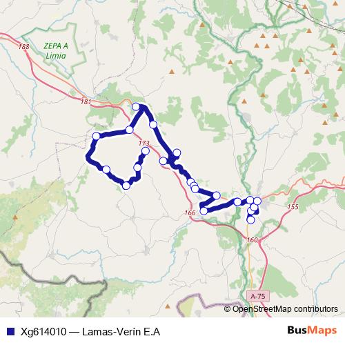 Xg614010 bus Line Map