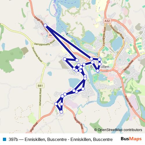 397b bus Line Map