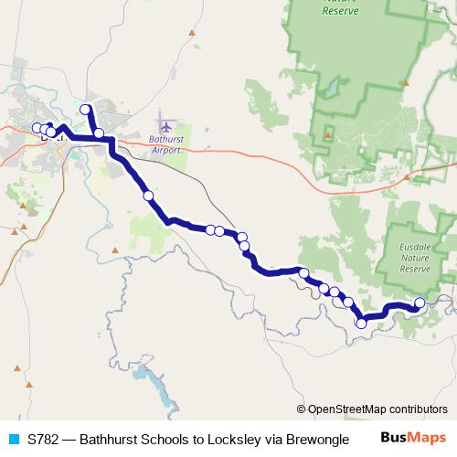 S782 bus Line Map