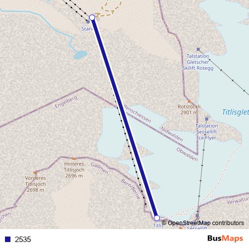 2535 cable-car Line Map