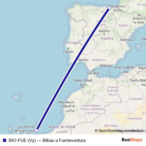 BIO-FUE (Vy) air Line Map