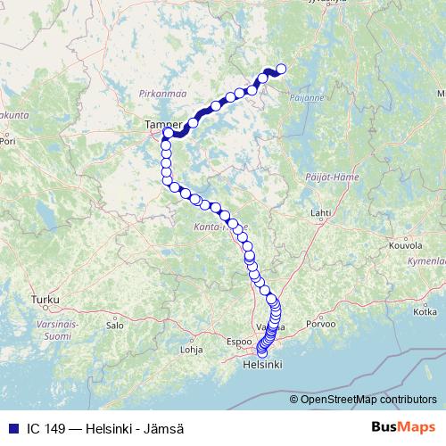IC 149 rail Line Map