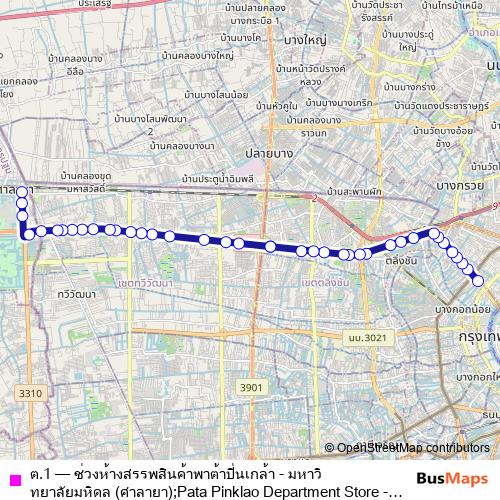 ต.1 bus Line Map