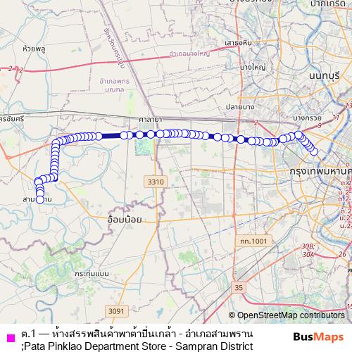 ต.1 bus Line Map