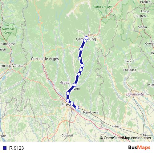 R 9123 rail Line Map