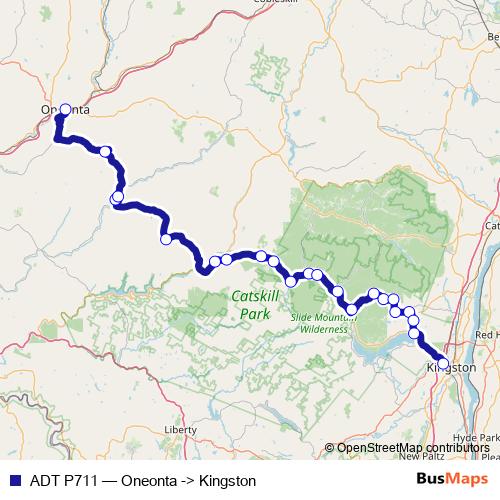 ADT P711 bus Line Map