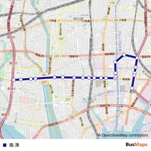 南.港 bus Line Map